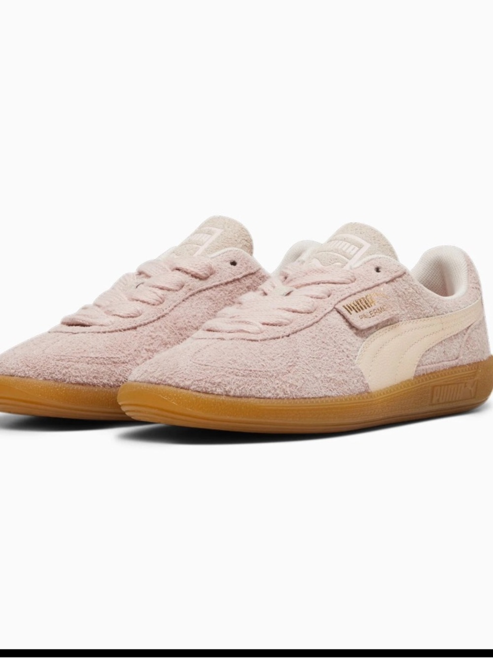 Puma Palermo Hairy Sneakers LifeStyle Shoe Rose Quartz/Rosebay 8.5 NWT